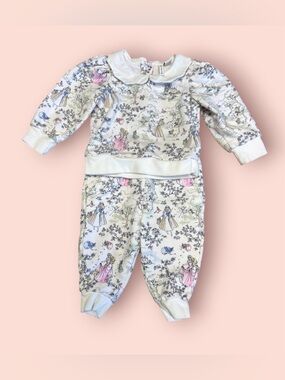 Disney Aurora Toile Sweatshirt & Jogger SZ 6-12 months